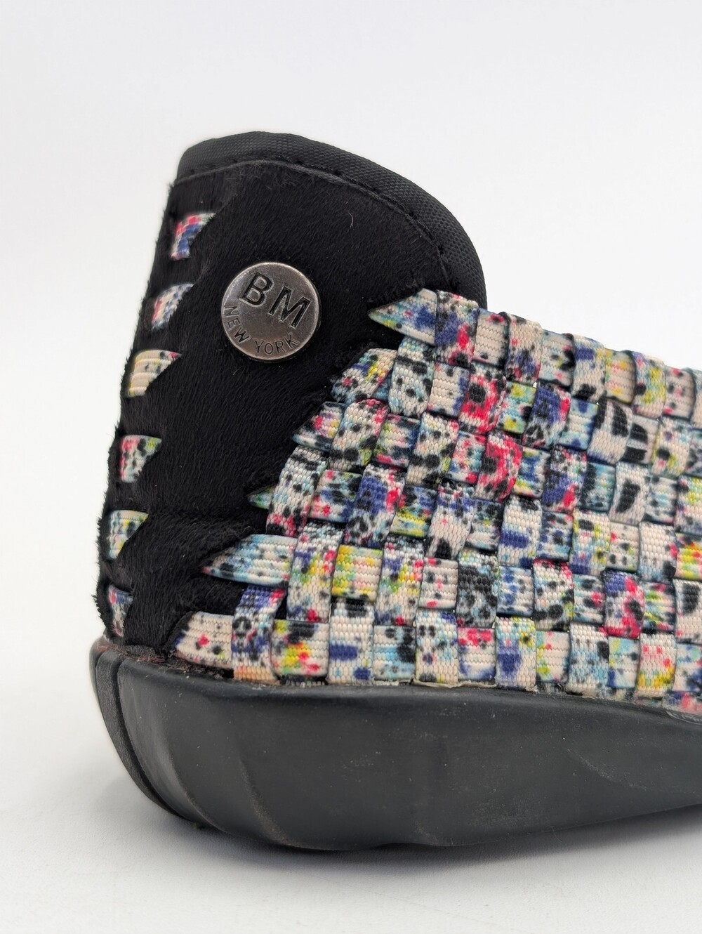Bernie Mev BM New York Sz US 7.5 EU 38 Woven Multi-Color Confetti Ballet Flats - Picture 6 of 17